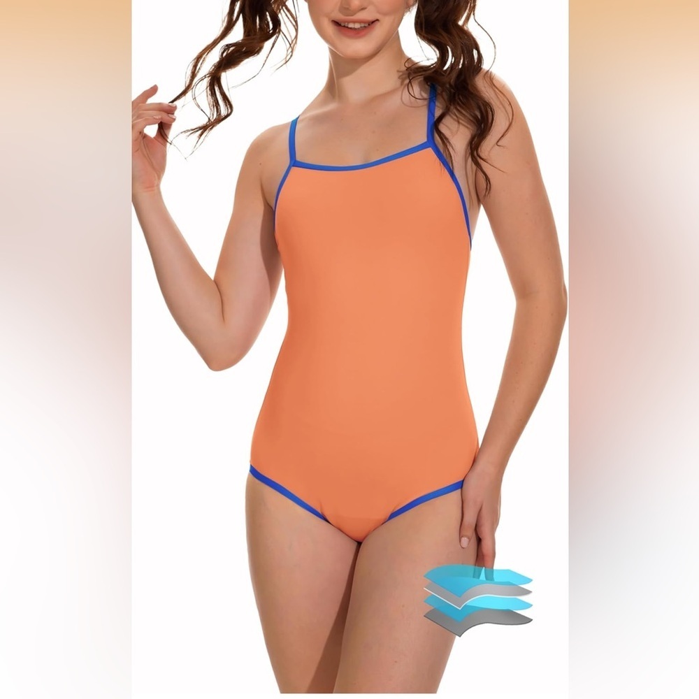 Beautikini Period Swimwear - One Piece Menstrual Leakproof Swimsuit M/ 644-BB3